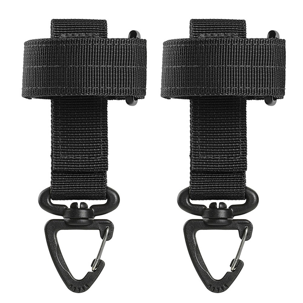 Gants de plein air crochet corde d'escalade boucle de rangement, Camping alpinisme boucles de suspension, outils multifonctionnels portables 2 pièces: Argent