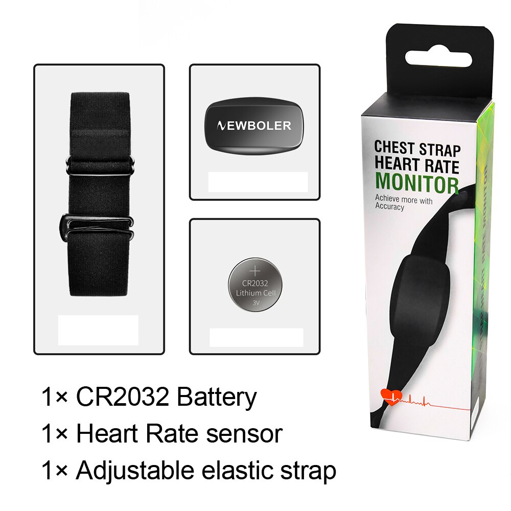 ANT+ &amp; Bluetooth 4.0 Heart Rate Sensor Monitor Chest Strap Bike GPS Computer Bicycle Wahoo Garmin Zwift Strava iGPSPORT Bryton