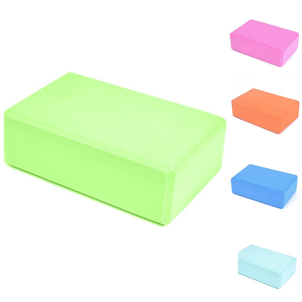 Pilates Yoga Block EVA Foaming Foam Brick Exercise Fitness Stretching Aid Gym women Yoga Blocks 5colors