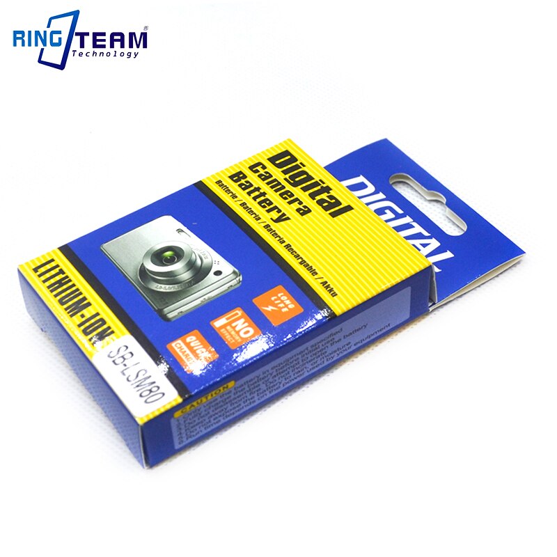 SB-LSM80 Rechargeable Li-Ion Batterie Caméscope pour Samsung SC-D SC-DC VP-D VP-DC VM-DC Série VM DC560K DC560 DC160 VP-DC575