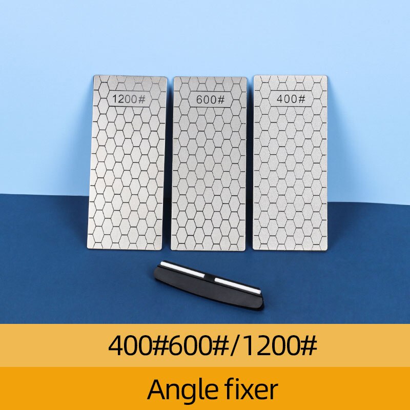 Afilador de cuchillo de diamante piedra de afilar de accesorios de herramientas de cocina Gadgets 1- 4 Uds conjunto Grit 400 de 600 de 1000 bien Whetstone: 4006001200Locator