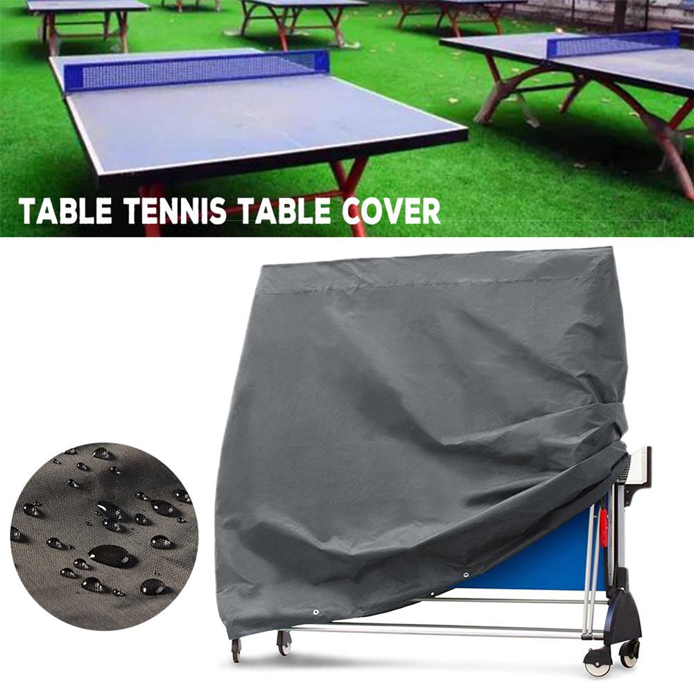 1* Full Size Waterproof Ping Pong Table Storage Cover Indoor /outdoor Table Tennis Sheet Black Table Storage Cover