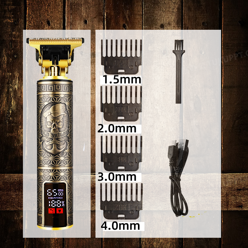 Professionele Elektrische Scheerapparaat voor Mannen Scheermes voor Mannen Maaier Baard Trimmer Kapper Scheren Machine T9 Tondeuse: Blauw