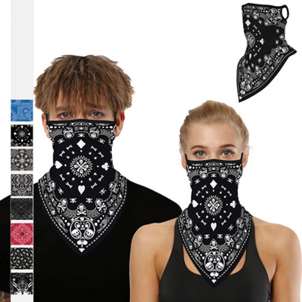 Foulard triangle à la , imprimé numérique, totem, sport de plein air, masque, protection solaire multifonctionnelle, foulard magique