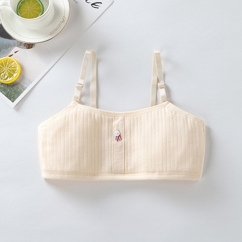 Girls Training Bra Kids Cotton Underwear for Girls Soft Adolescente Girl's Brassiere Breathable Brassiere Fille Fits 7-18T: 01