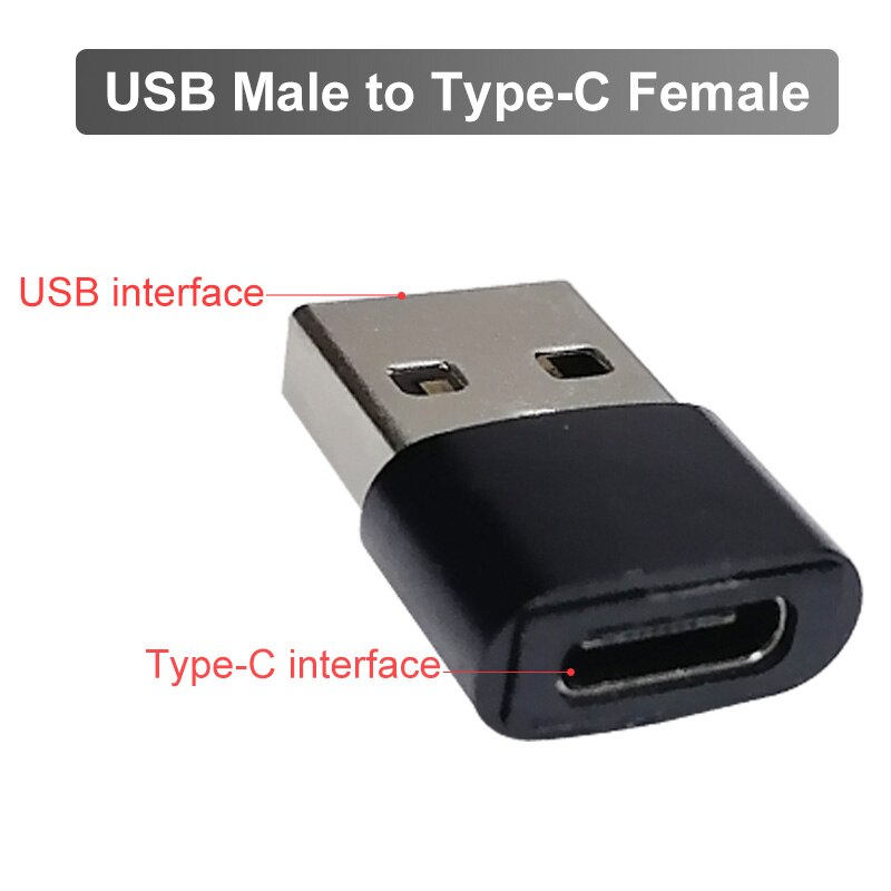 USB Zu Typ C OTG Adapter USB USB-C Männlich Zu Micro USB Typ-c Weibliche Konverter Für Macbook Samsung s20 USBC OTG Anschluss: USB to Type C Female