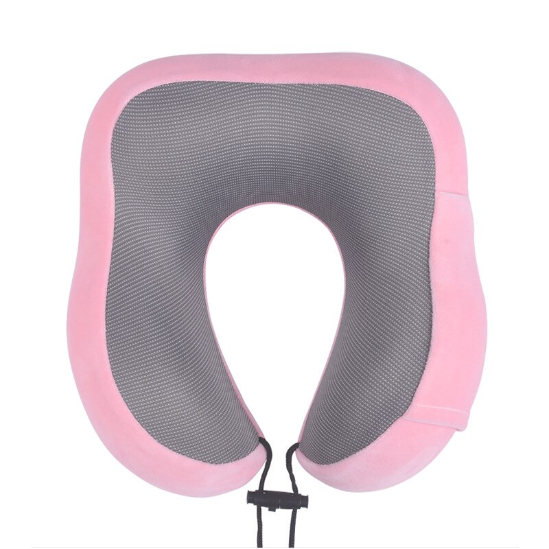 U-vorm Opblaasbare Reizen Kussen Vouwen Lichtgewicht Dutje Nekkussen Autostoel Kantoor Vliegtuig Slapen Kussen Kussen