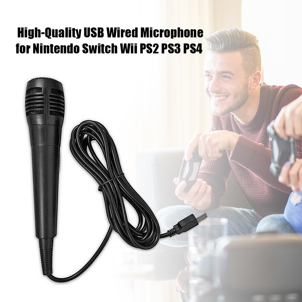 USB Wired Mic Microphone Universal Microphones USB Rechargeable Meeting for Nintendo Switch Wii U PS4 PS3 Xbox One PC