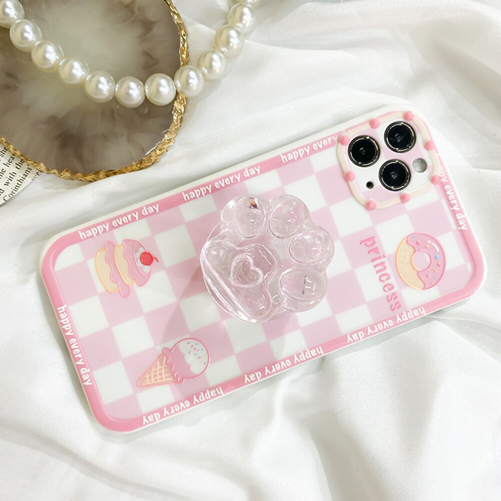 Mobile Phone Bracket Mount Cute Animal Claw Paw Airbag Expanding Stand Phone Finger Holder Support for iPhone Samsung Xiaomi