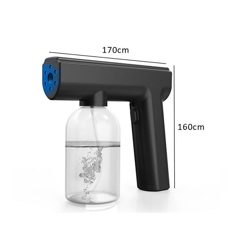 300ml Hand-held Atomizer Spray Gun Nano Mist Sprayer Santitizer Machine Cordless Electric ULV Fogger For Office Garden Sprayer
