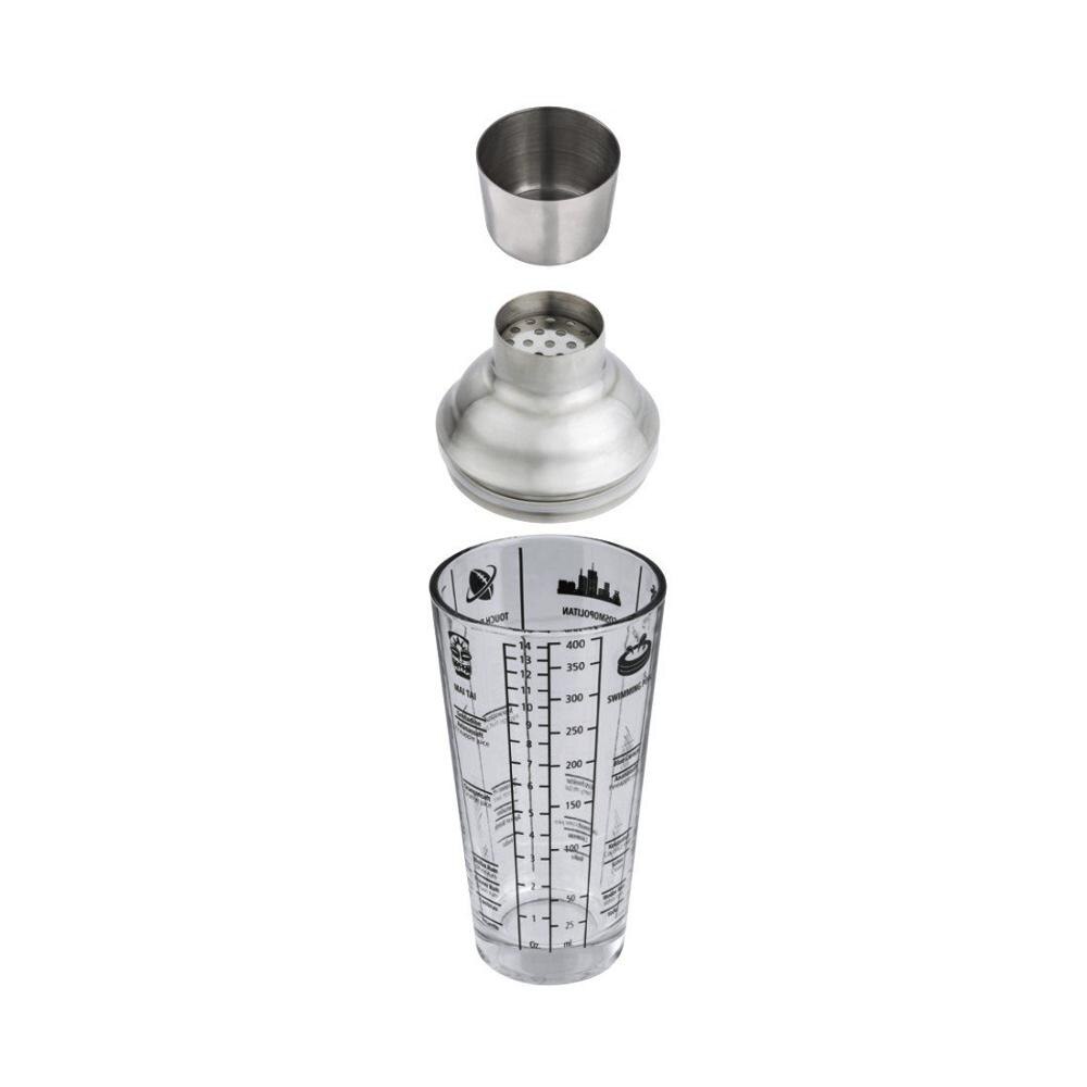 400 Ml Rvs Cocktail Shaker Mixer Met Schaal Wijn Drink Mixer Shaker Bar Barman Gereedschap Bar Accessoires