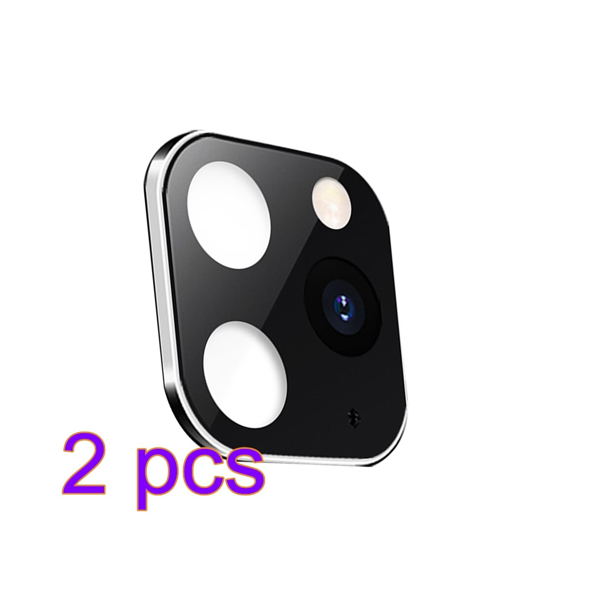 1/2 pcs Replacement For iPhone X/XS/XSMAX Alloy Modified for 11Pro 11 PRO MAX Cover Camera Change Sticker Camera Protective: EL1859-03Bx2