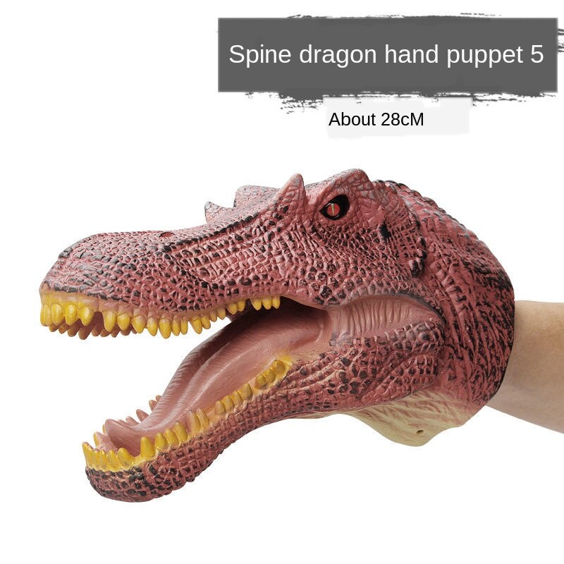 Dinosaur Hand Puppet Soft Vinyl Rubber Animal Head Hand Puppet Figure Toys Gloves For Children Model kids puppets: 15