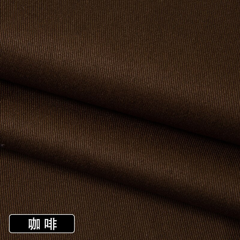 Pantalones de tela de sarga de Color sólido con tarjeta de hilo de algodón puro de 150cm * 50cm, gabardina, ropa, Camisa de algodón lavada, tela gruesa: 015