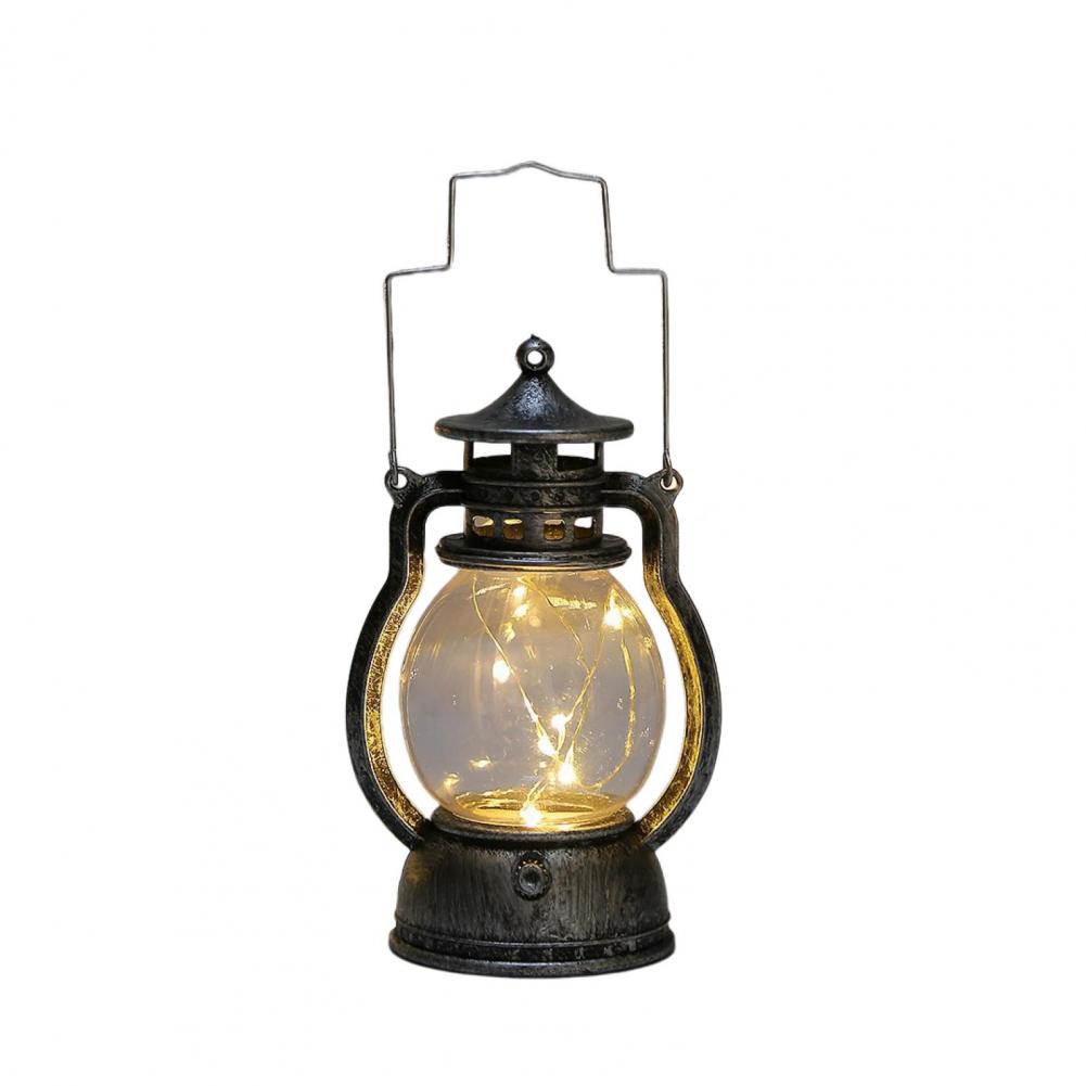 Retro Lantaarn Led Kaarslamp Zacht Licht Decoratieve Draagbare Vintage Kerst Elektrische Lamp: Overigen