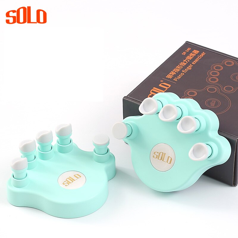 Piano Finger Training Device 1 Pair Piano Practice for Grip Stringed Instrument Accessories Fingers Grips Exerciser Trainer: Green