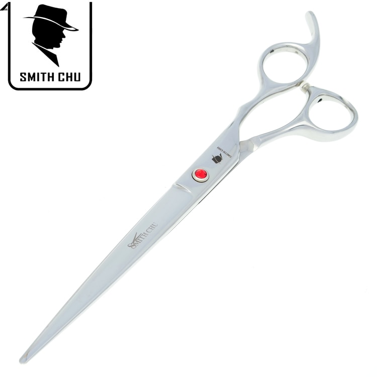 Tijeras de aseo para mascotas Smith Chu, 8 ", Japón 440C, tijeras curvas para cortar el pelo de mascotas, cortadora de pelo B0061C