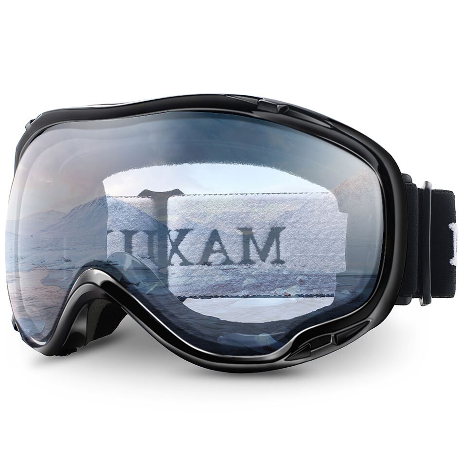 MAXJULI Ski Googles UV Bescherming Anti-Fog Sneeuw Bril voor Mannen Vrouwen Jeugd M1: C4 CLEAR
