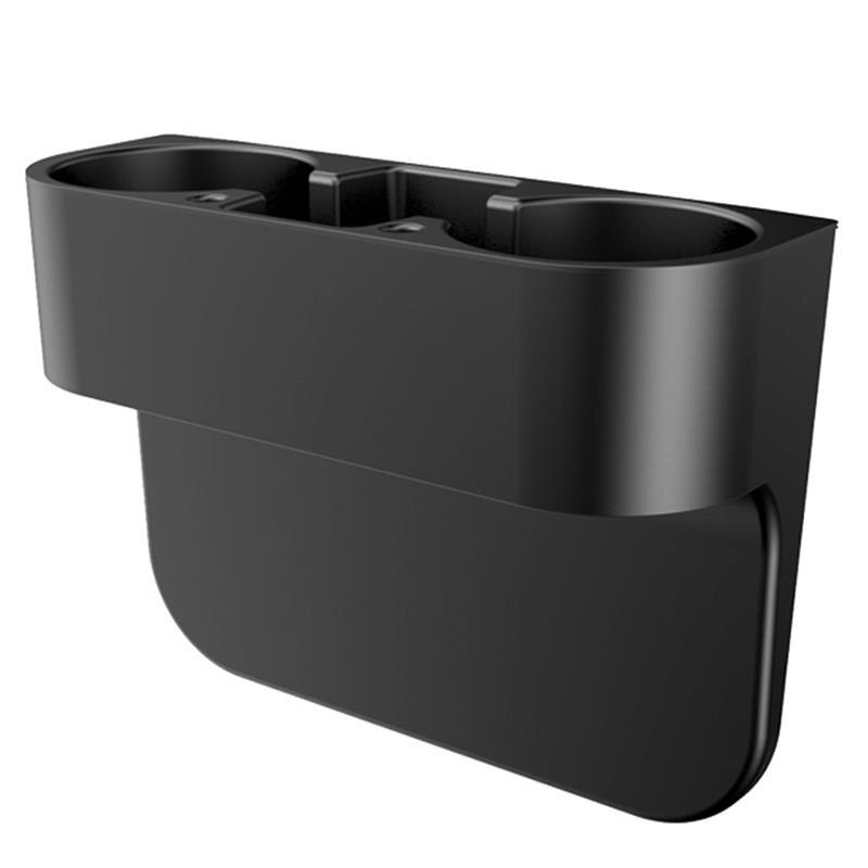 Car Truck Drink Holder Cup Gap Storage Box Stand Mount Side Insert Holder Coffee Bottle Food Rack Tray: Black without Ring