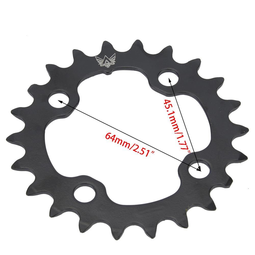 22 T Aluminium Fiets Kettingblad Smalle Ronde Kettingwiel Fiets Crankstel Plaat 104BCD Ultralight Cirkel Fietsen Fietsonderdelen