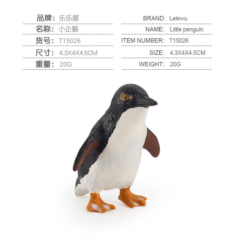 Antarctische Zeedier Simulatie Diermodel Pinguïn Micro Landschap Educatief Speelgoed Voor Kinderen Animal Model Decoratie: T15026