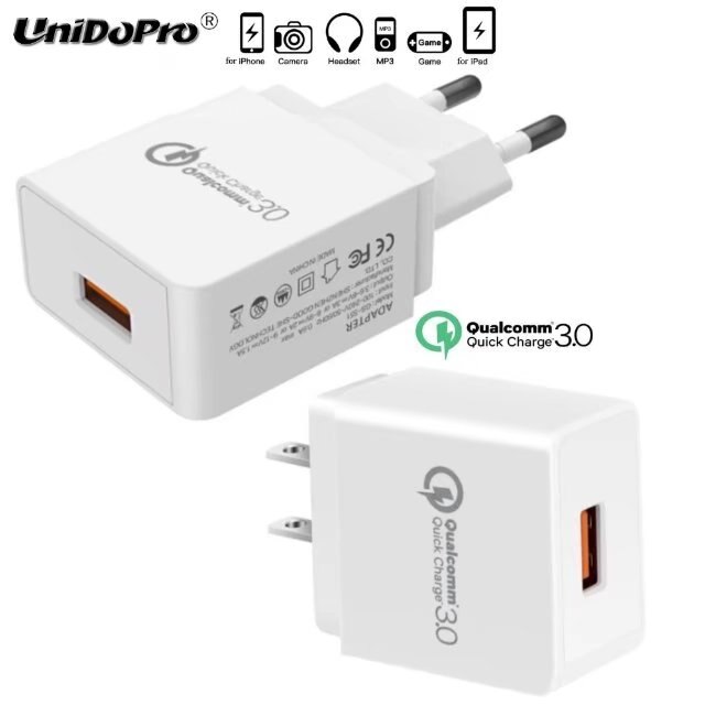 Unidopro Quick Lading Qc 3.0 Us/Eu Plug Ac Charger Voor Samsung Galaxy Tab Een E J Pro Serie tablet Fast Travel Opladen Adapter