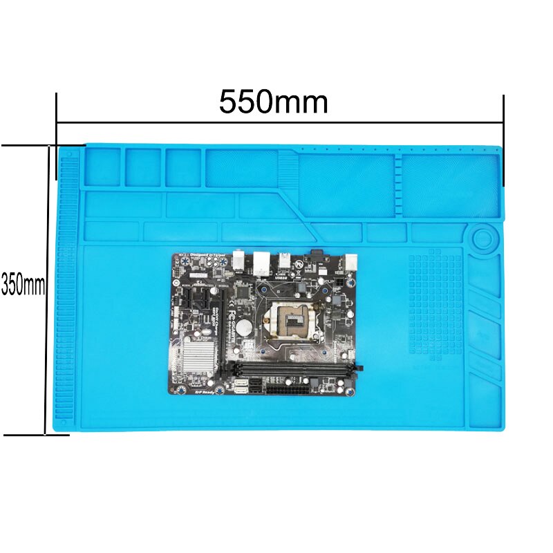 Heat resistant soldering mat anti static silicone mat magnetic silcone pad working station for PCB phone soldering repairs: BW-308