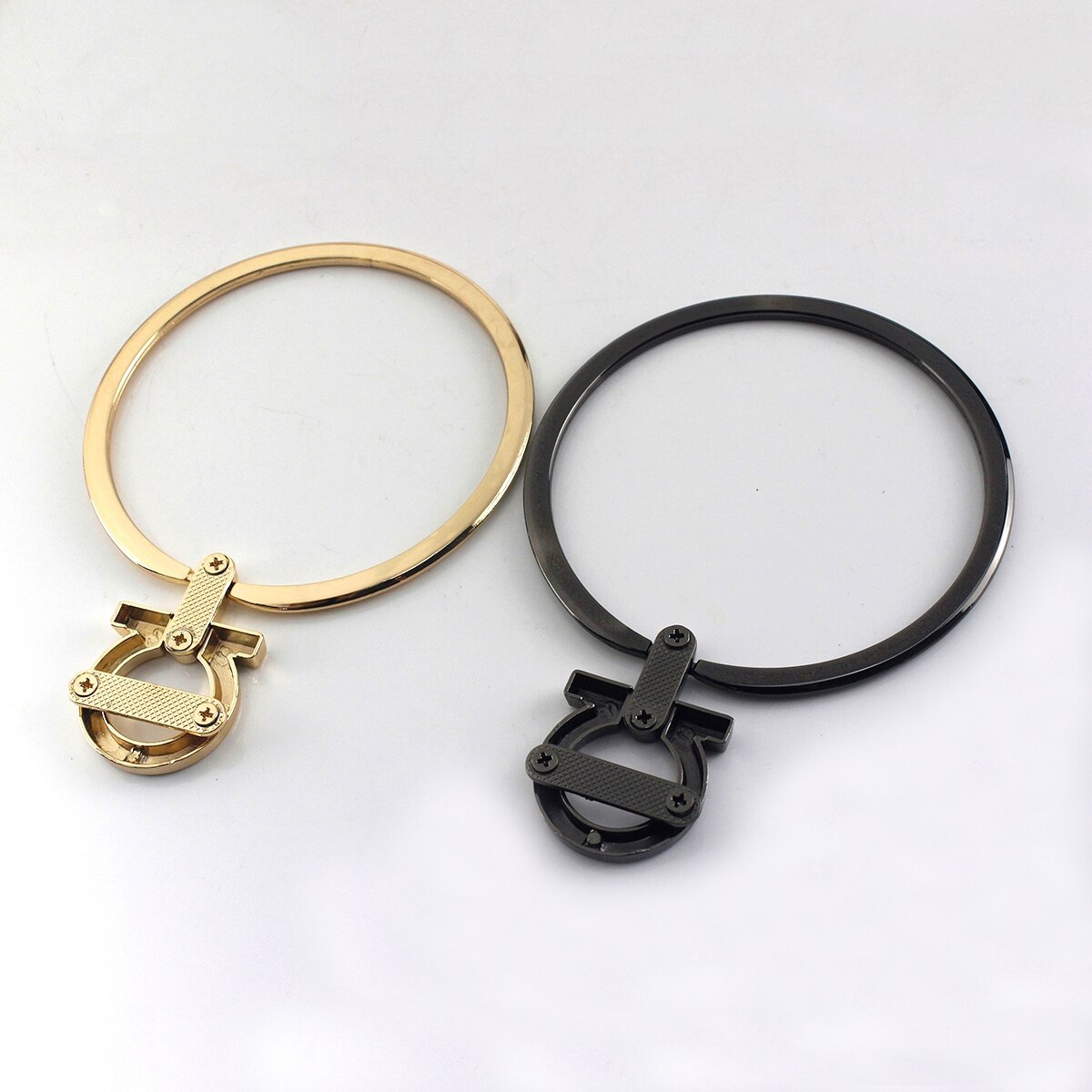 1x junta tórica sólida de Metal, Asa de Metal, correa de repuesto para bolso de mano, accesorios de Hardware de DIY, 90mm, CLOXY