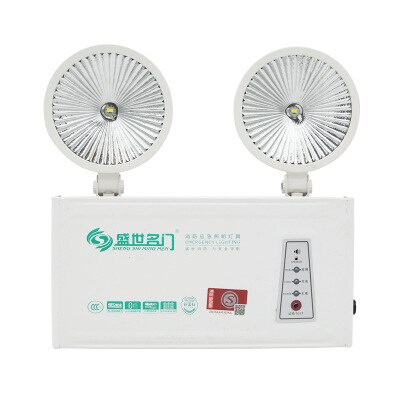 Sheng shi ming-luz de emergencia de fuego de doble cabeza para hombre, luz de Salida, luces de canales de emergencia LED estándar nacional