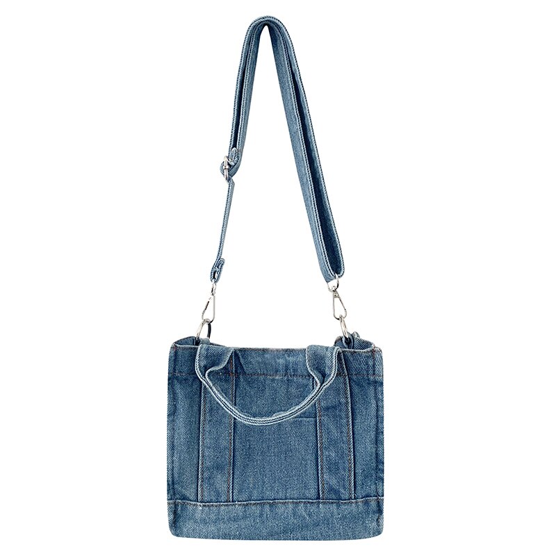 Lyxiga jeansväskor kvinnor denim kedja crossbody väskor för kvinnor kvinnors handväskor axelväskor messenger kvinnliga