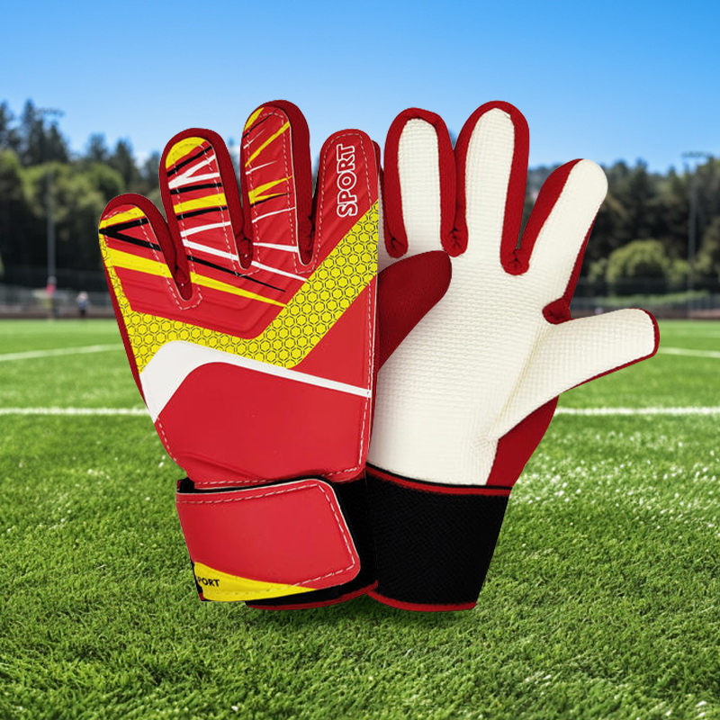 Fotballkeeperhansker håndleddsstropp lateks fingerbeskyttelse barn voksen fotballhansker