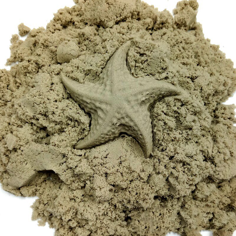 300g Dynamische Zand Gepresenteerd Zes Mallen Pluizige met Gereedschap Dynamische Magic Strand Ruimte Zand Speelgoed voor Kinderen Anti Stress speelgoed: Bruin
