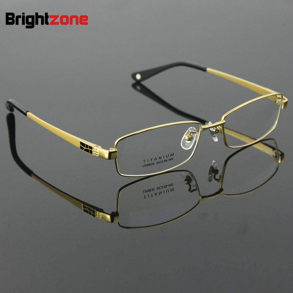 Full Rim Pure Titanium Men's Eyeglasses Frame Eyewear Prescription Glasses Frame Size 54-18-140