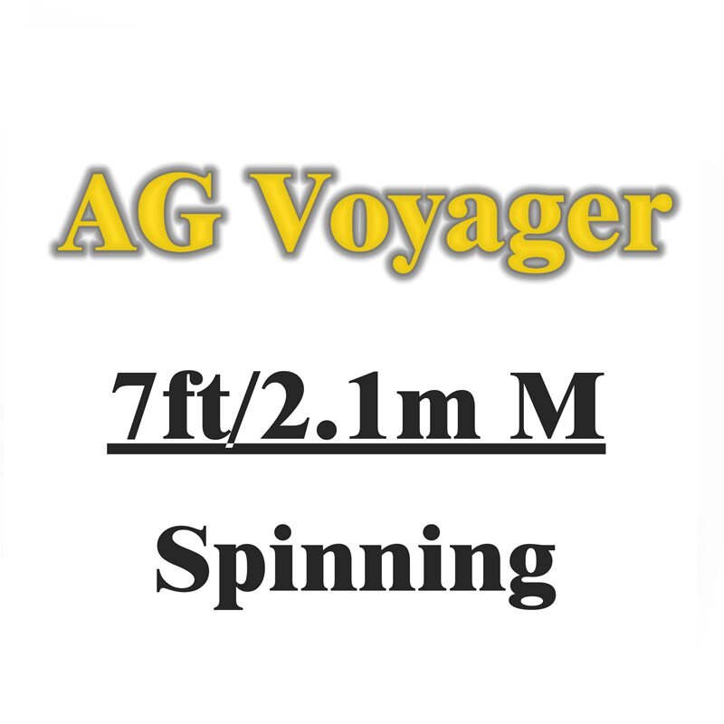 Ag voyager spinning baitcasting onki 4 osaa matkavapa ml m  mh 1.8 2.1 2.4 2.7m hiilivapa f mf action: Vaalean harmaa