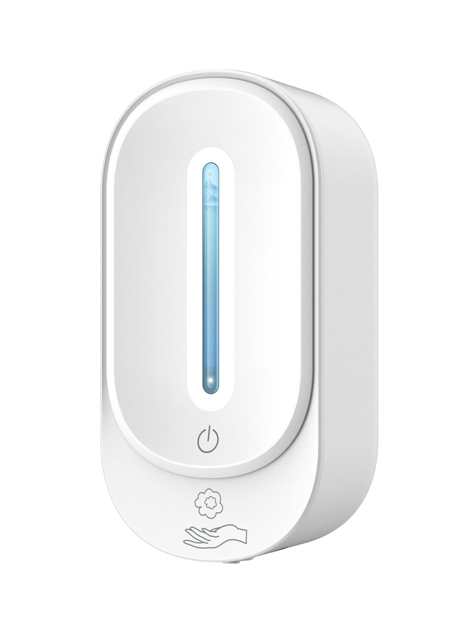 Soap dispenser infrared automatic sensor soap dispenser 350ml wall-mounted perforation-free household hotel soap dispenser: white