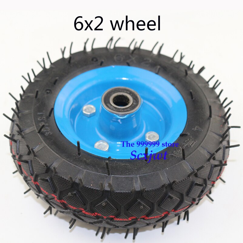 NEWEST 6x2 tire tyre rim 6 inch 15cm pneumatic wheel pump wheel trolley cart wheel roller caster wheel caster GOOD