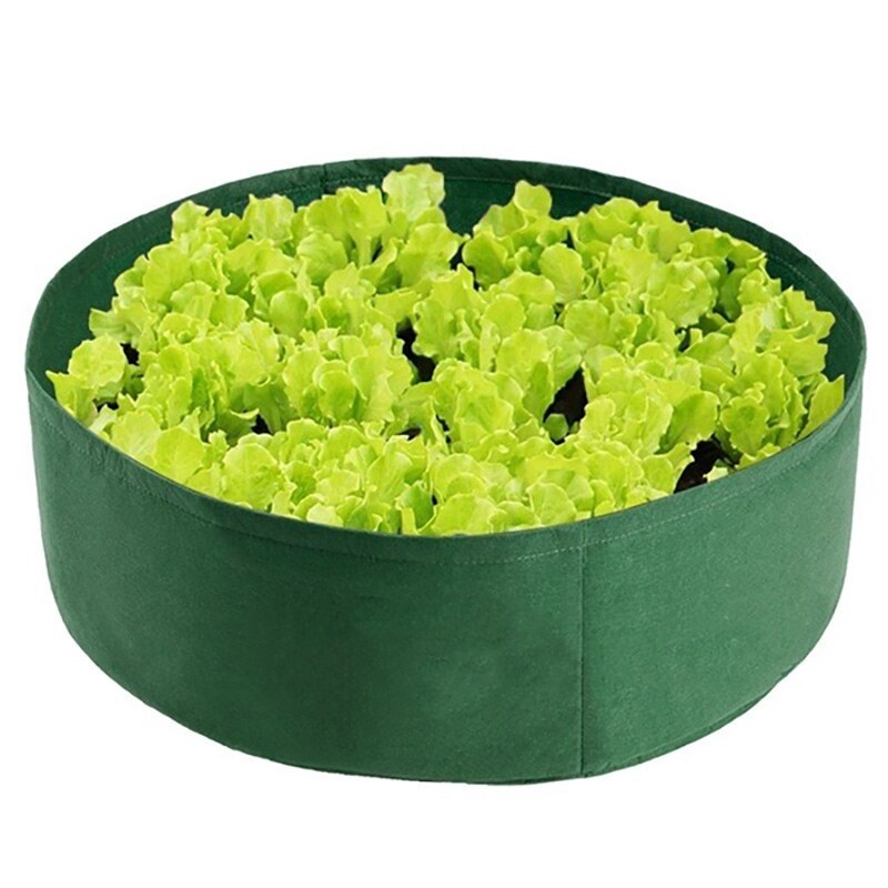 Große Kapazität Wachsenden Tasche Container Garten Juwelüse Kasten Nicht-gewebte Stoff Pflanzung Tasche Wachsende GrüNe Blume Pflanzen Garten Taschen: Grün / 15 Gallone