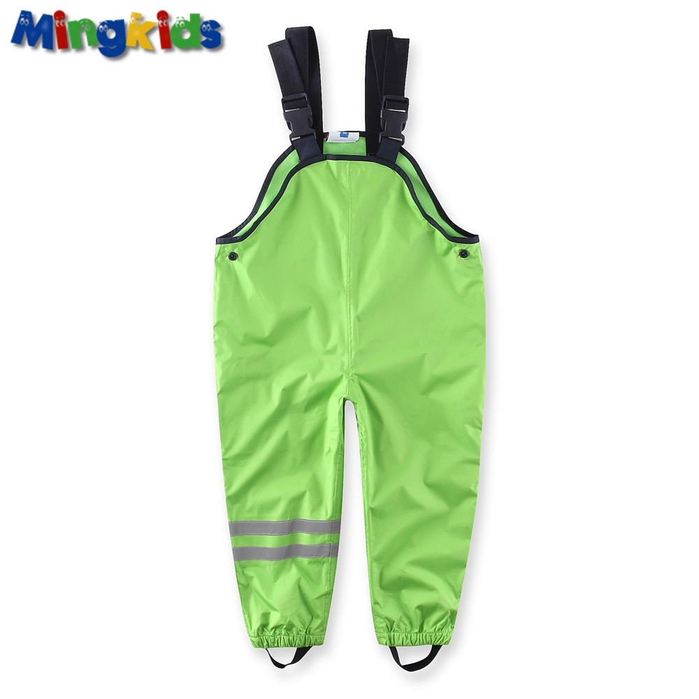 Pantalones de algodón acolchados para niños y niñas, ropa de lluvia para acampar, 4-6 años, novedad, primavera, 2022