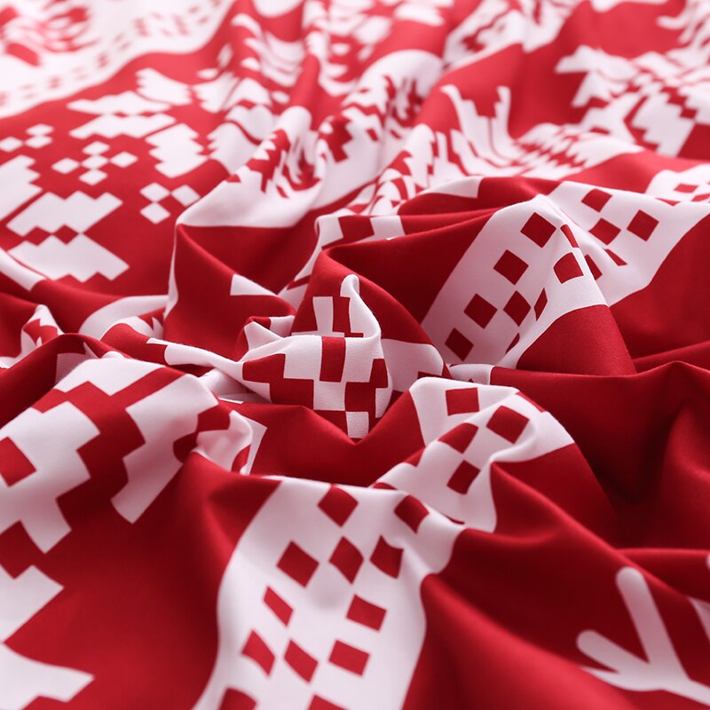 Jul snöflingor hem sängkläder set 3/ 4 st påslakan set ab sido sänglinne platt lakan sängkläder vuxen geometrisk