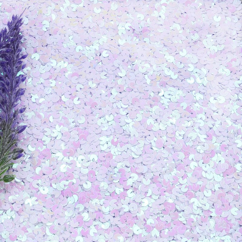 20g/ loten 4mm stijl pailletten losse pailletten voor knutselen diy glitter confetti nagelkunst decoratie pailletten naai accessoires: Ab wit