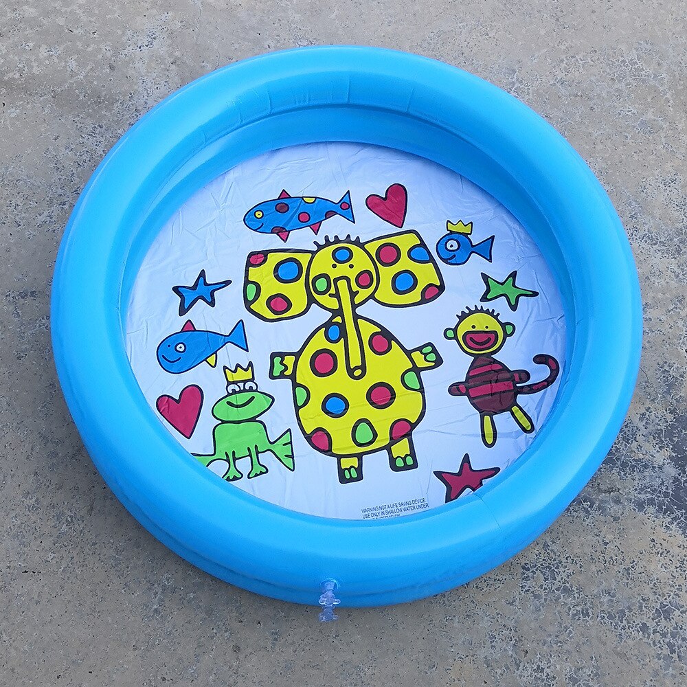 65*65cm Baby swimming Pool inflatable Bath Tub Play Ball Pool with lovely animal printed bottom for Child Water Activities