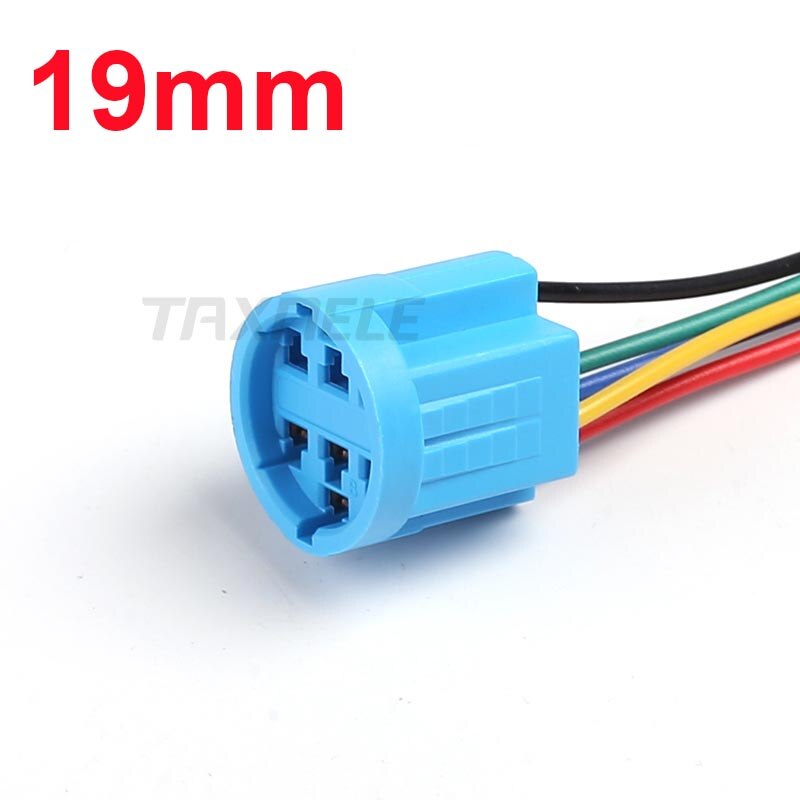 16mm 19mm 22mm cable socket for metal push button switch wiring 2-6 wires stable lamp light button: 19mm socket