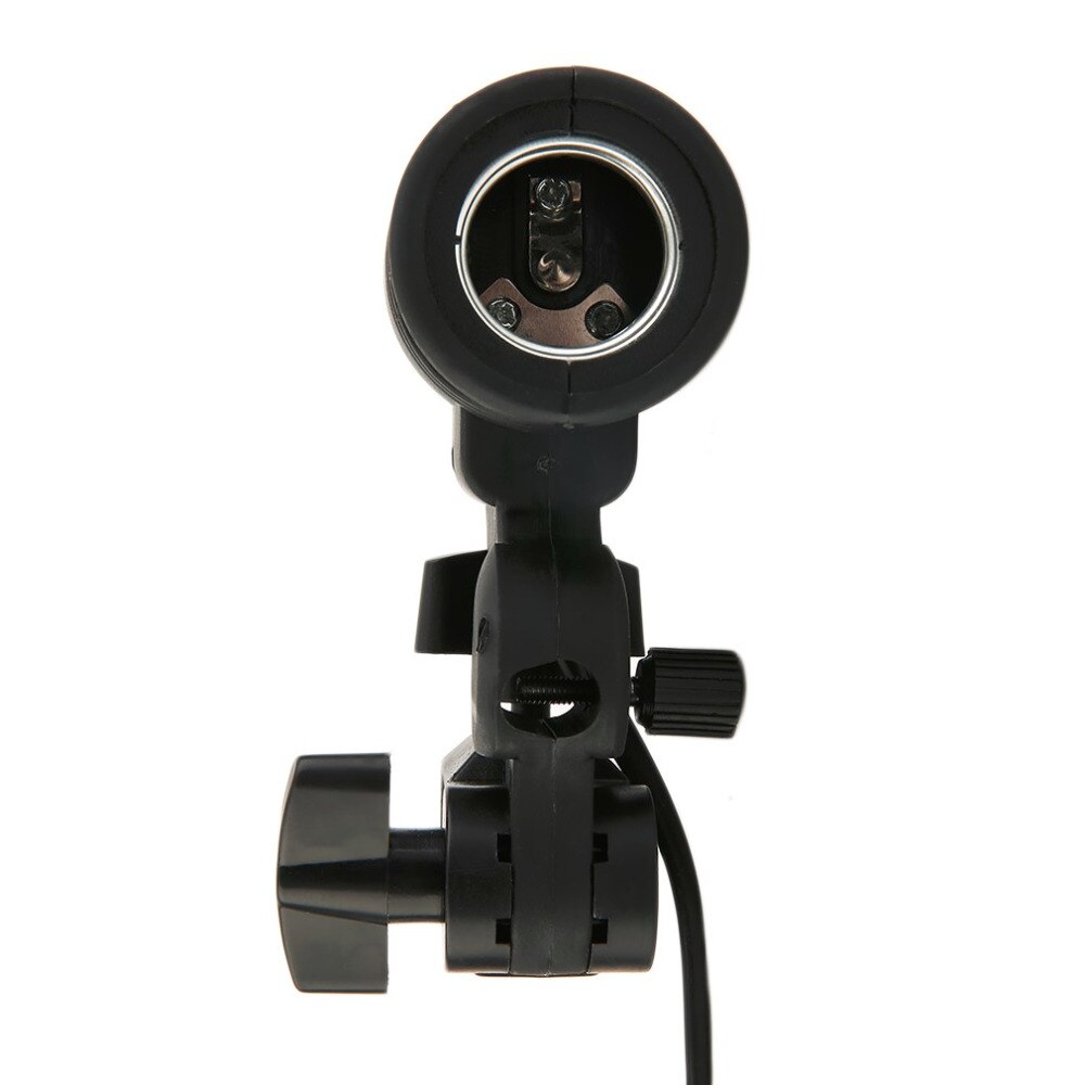 E27 Einzigen Kopf Lampe Halfter E27 Buchse Blitz Regenschirm Halterung Foto Beleuchtung Birne Halfter Für Fotografie Studio Zubehör