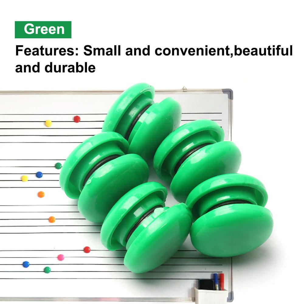 40 PCS 0.8 Inch Magnet Board Whiteboard Refrigerator Note Magnetic Buttons Pin Round Button Red Yellow Blue Green