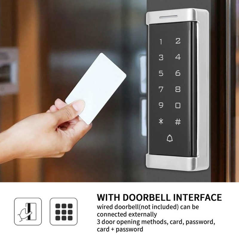 Access Control System Keypad 125KHz RFID Password ID Card for Wiegand26 Input/Output Backlit Keypad