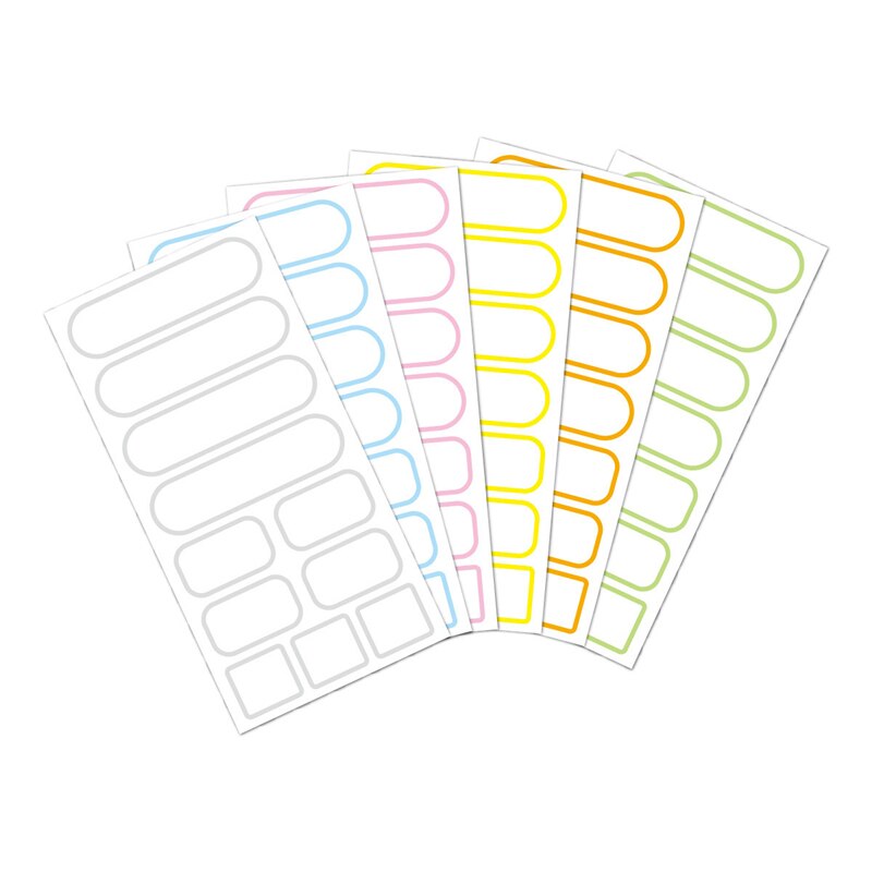 110pcs With pen Reusable Jam Jars Kitchen Label Stickers Storage Bottle Container Label Blackboard Chalk Stickers On the can