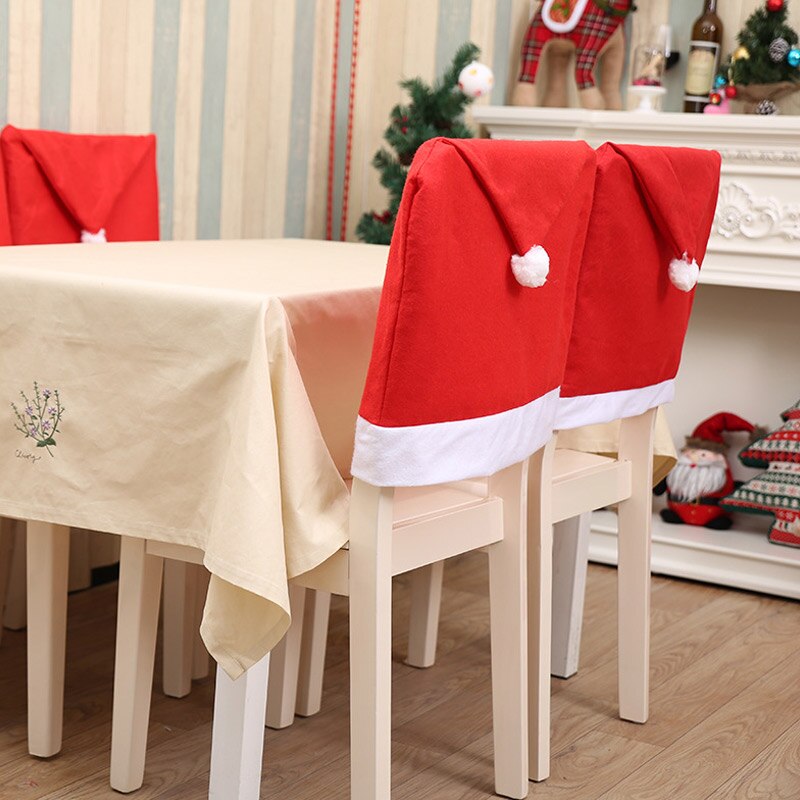 Kerstman Keuken Tafel Stoelbekleding Kerst Stoel Cover Home Party Decoratie fundas para sillas de comedor