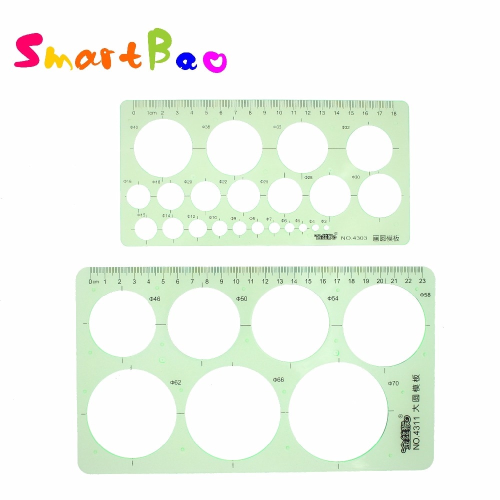 Circle Drawing Template Large and Small Circles Template Total (22+7) sizes Circles No.4303 No.4311