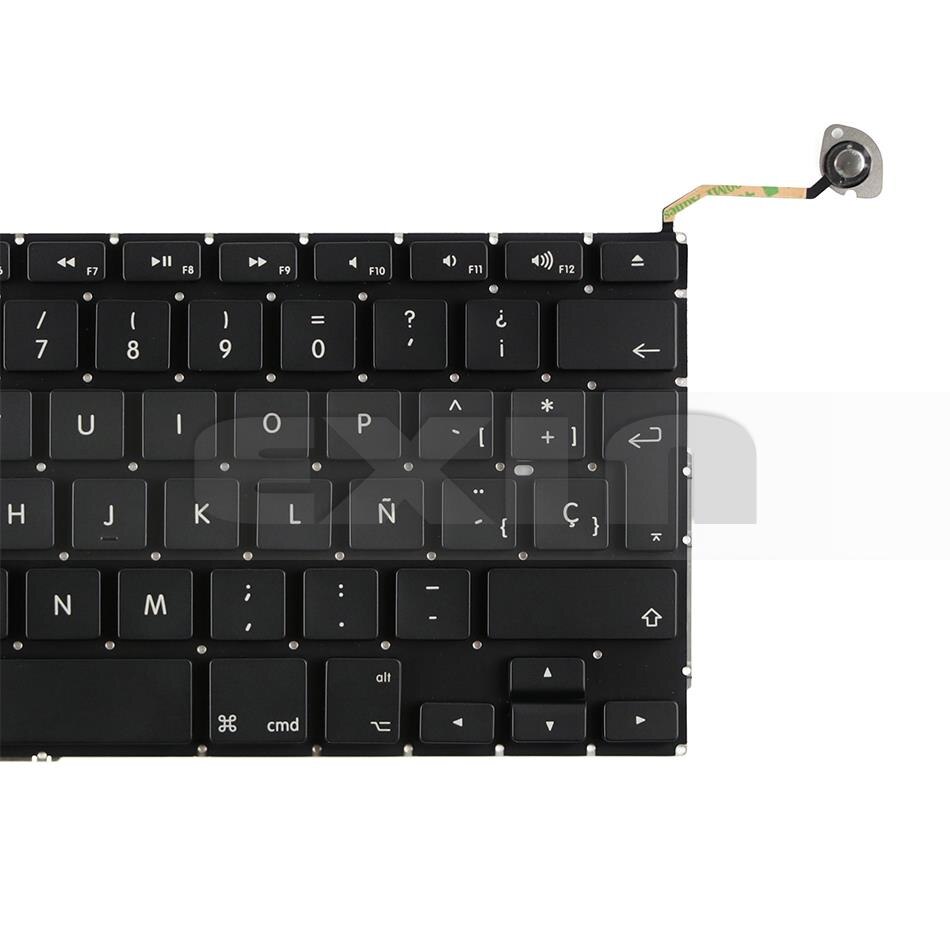 Laptop A1286 Keyboard Spanish for Macbook Pro 15'' A1286 Spain Spanish SP Keyboard+Backlight Backlit+Screws Year