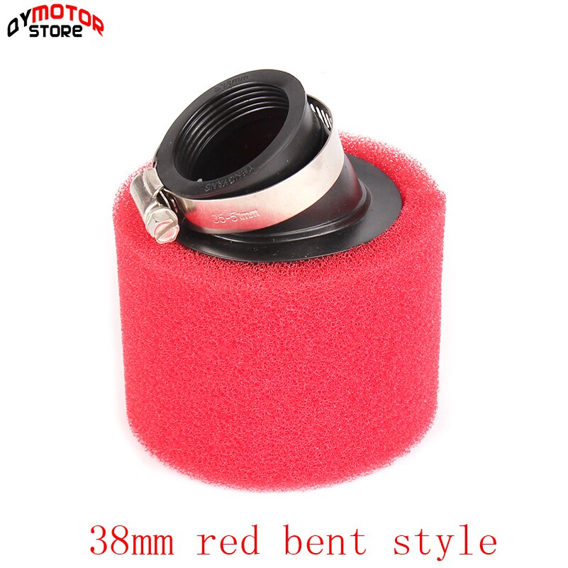 38Mm Atv Pit Dirt Bike 45 Graden Schuine Foam Air Filter Pod Cleaner 110cc 125cc Rode CRF50 XR50 Crf: 38mm red bent